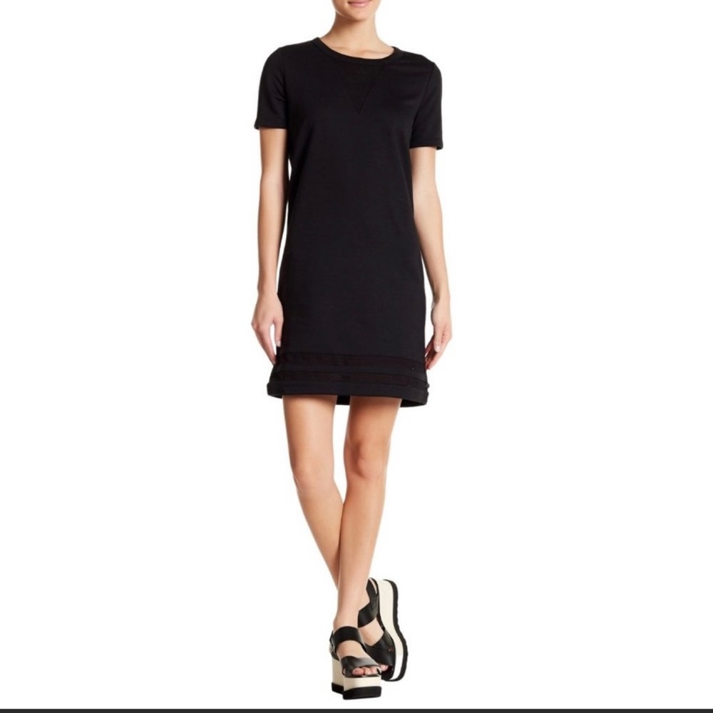 Scotch & Soda Short Sleeve Black Knit Dress